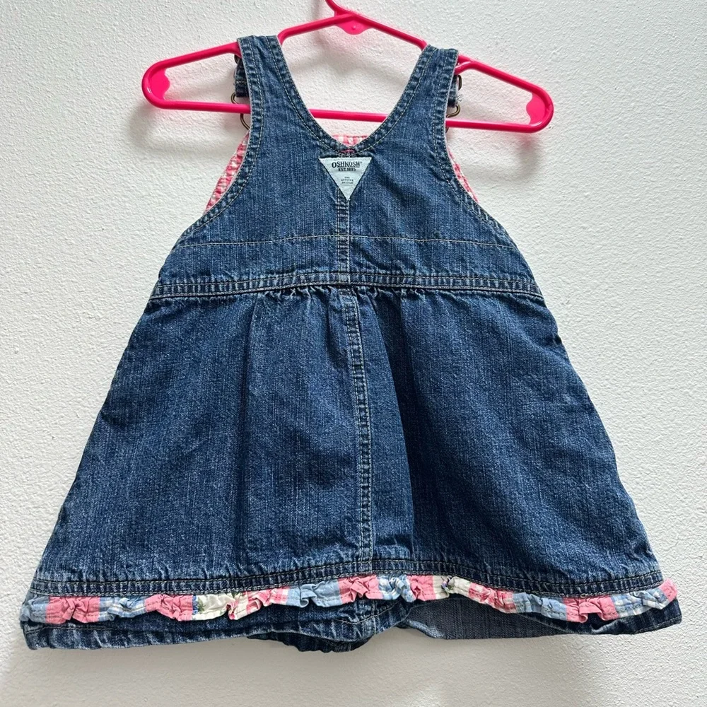 Vintage baby girl’s Oshkosh denim dress